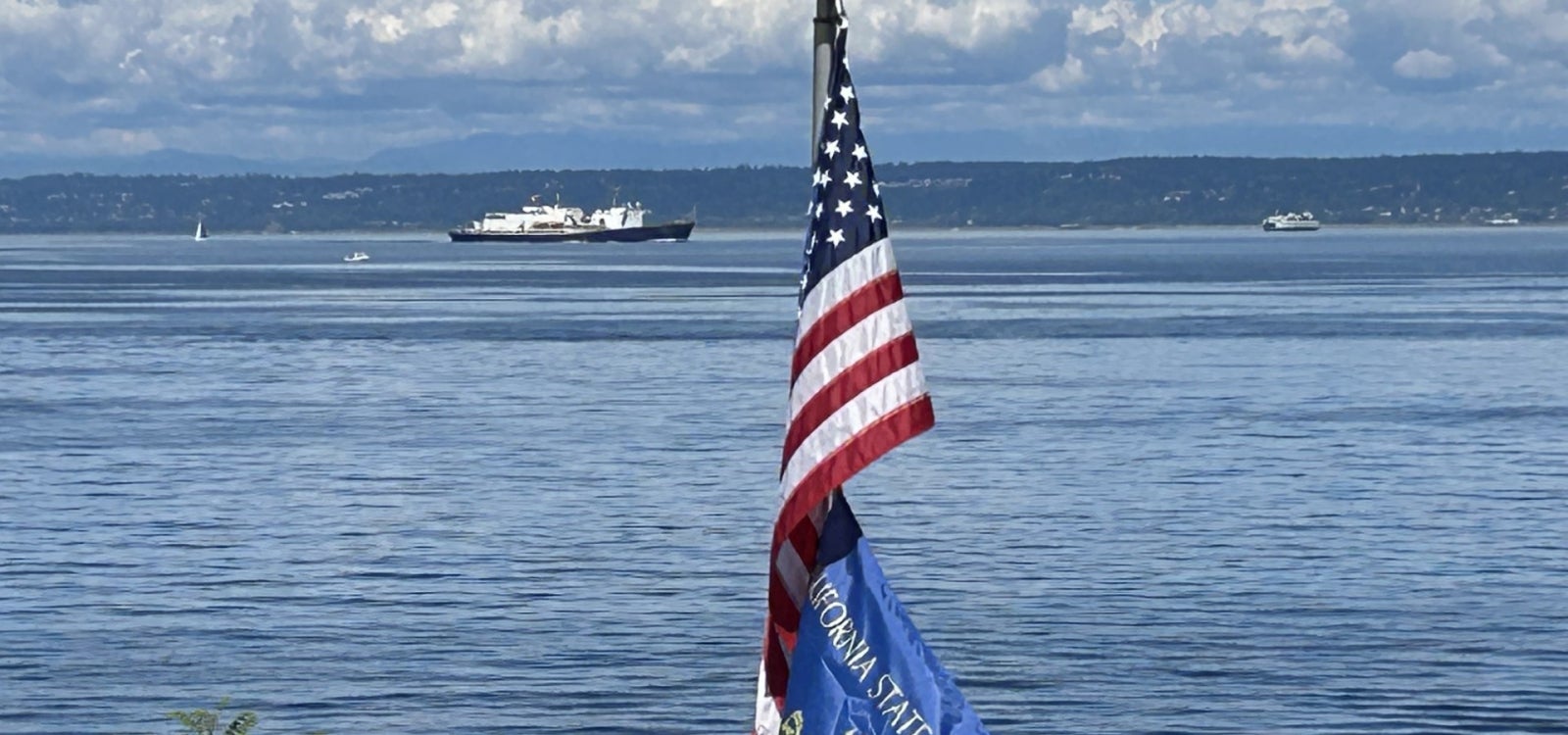 Thank you to Alumni Ken Passé ‘69-E for this awesome photo of TSGB as we passed Kingston, WA on our way down to Seattle!