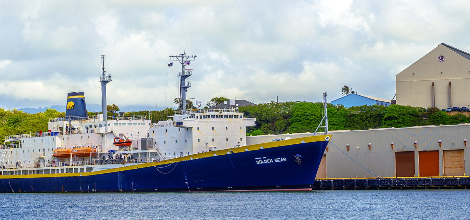 Training Ship Golden Bear docked at the Nawiliwili Harbor