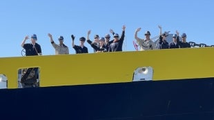 TS Golden Bear Sets Sail from Vallejo