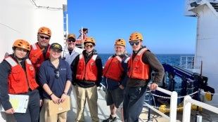 Oceanography Students Set Sail with TS Golden Bear