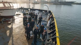 San Diego Greets the TS Golden Bear