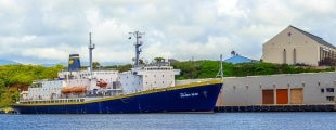 Training Ship Golden Bear docked at the Nawiliwili Harbor