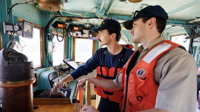 Student and instructor control ship